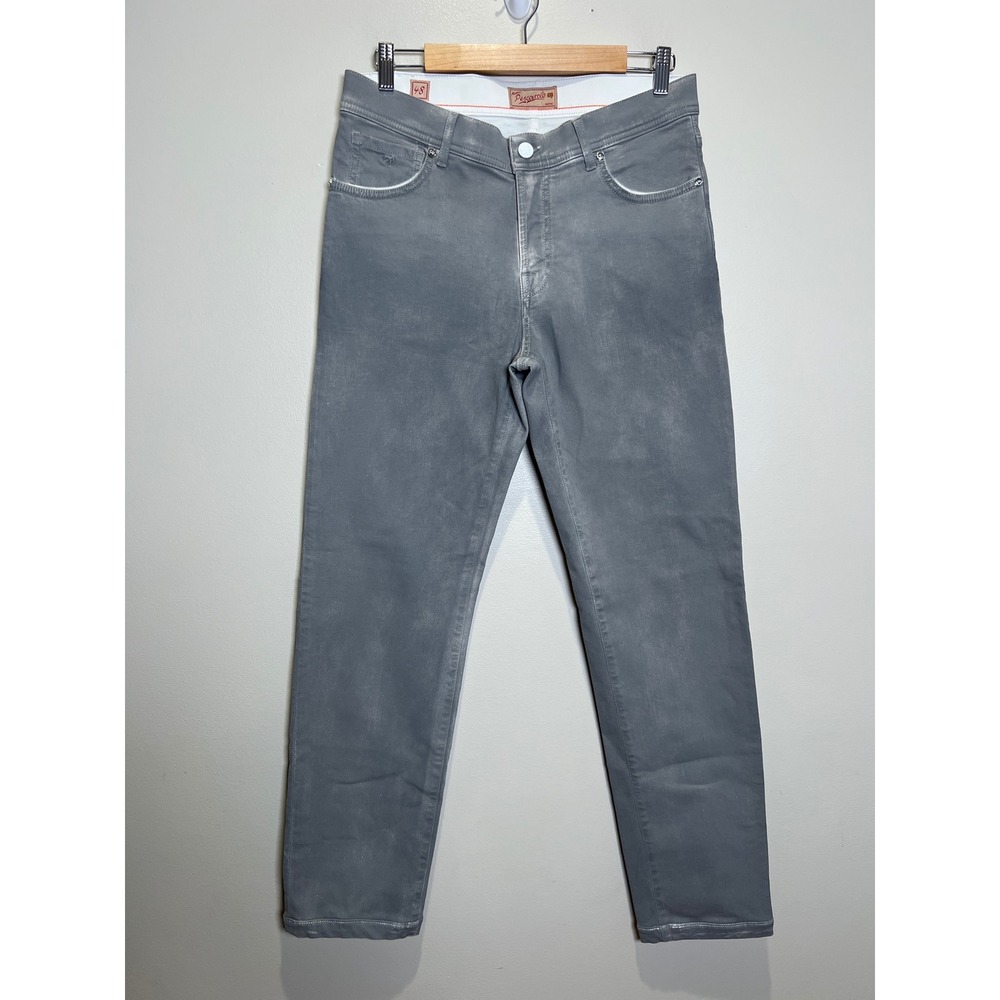 Marco Pescarolo Nerano M18 Jeans Mens 48 Grey Slim Fit Luxury Italian Denim EUC